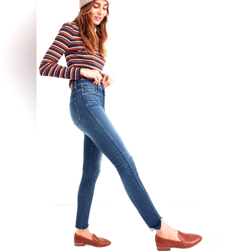 Madewell 10” High Rise Skinny Jeans Eardley Medium Blue Wash